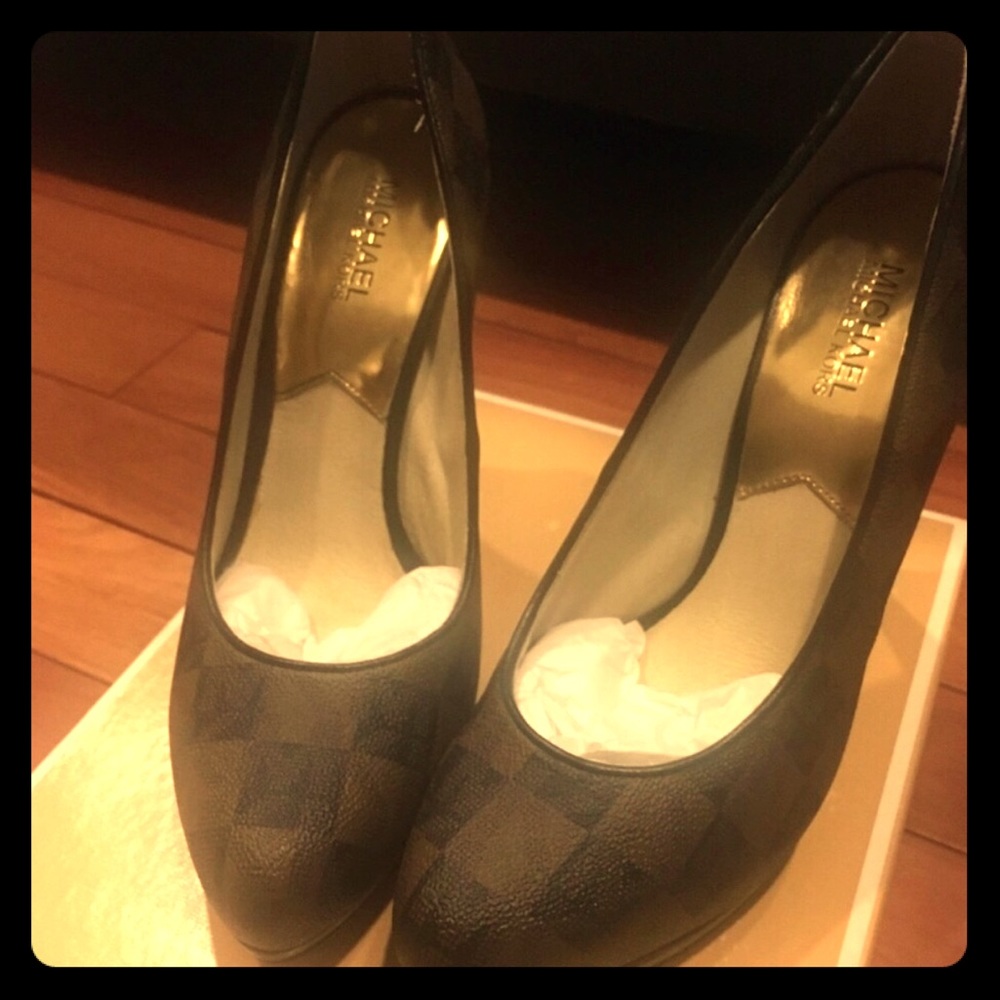 Michael Kors checkered heels